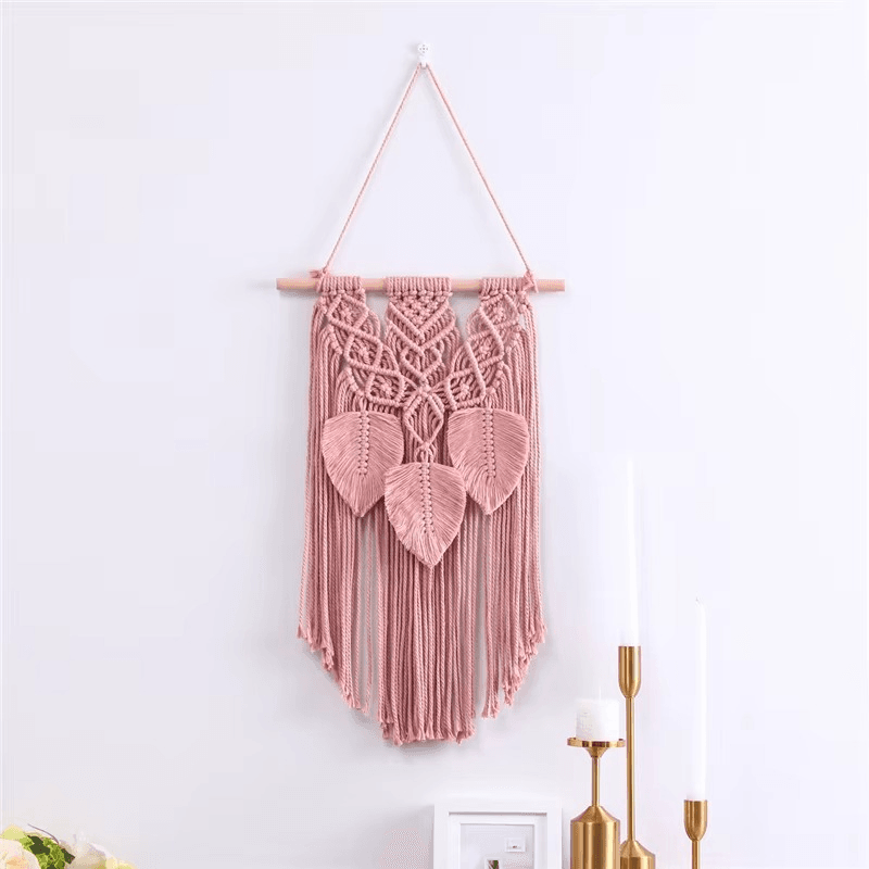 Macrame Woven Wall Hanging Bohemian Tassel Cotton Macrame Wall Tapestry - Twist & Tassel