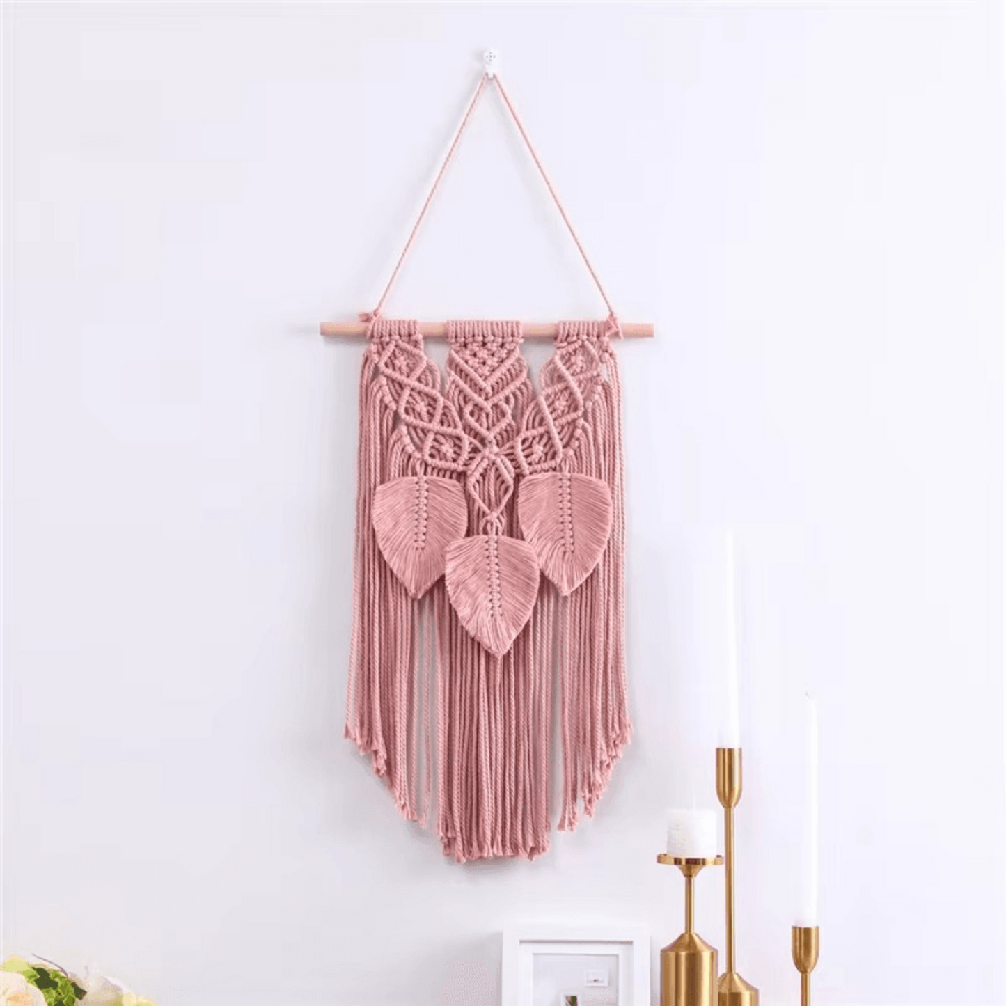 Macrame Woven Wall Hanging Bohemian Tassel Cotton Macrame Wall Tapestry - Twist & Tassel