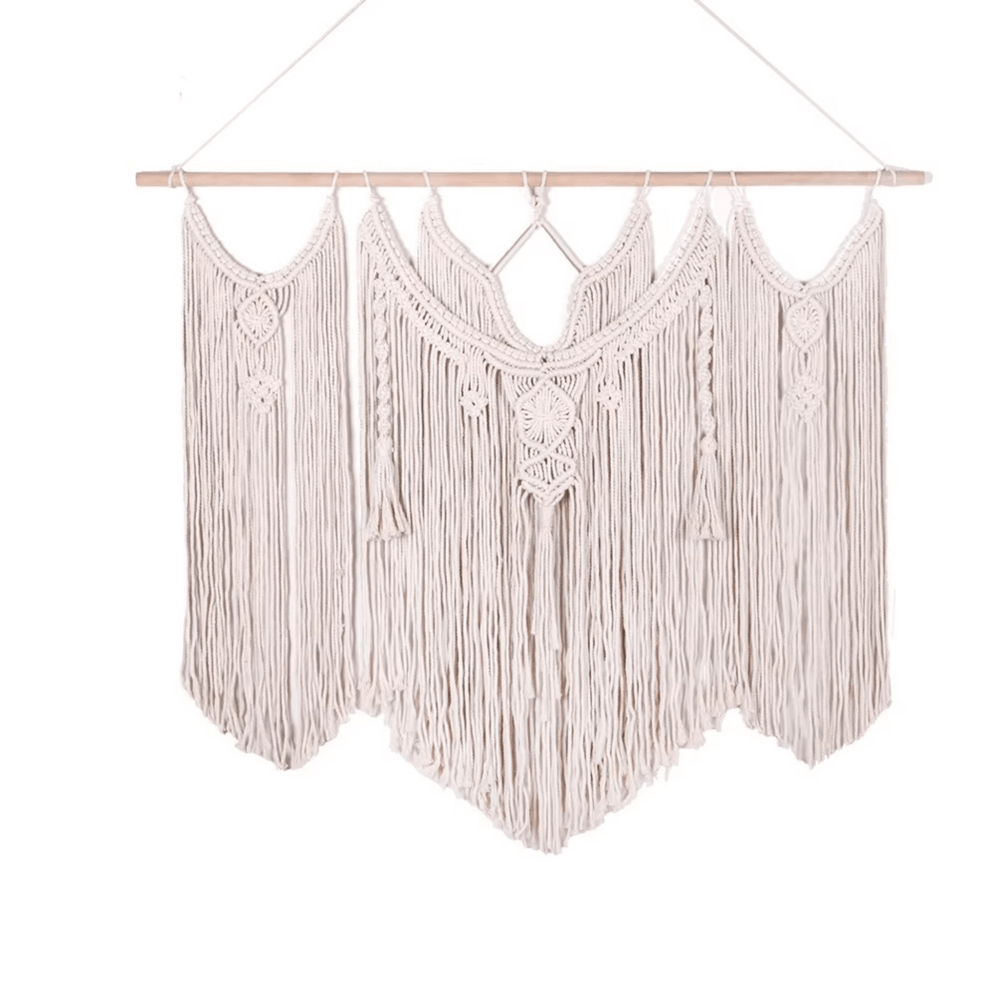 Handmade Macrame Nordic Wall Hanging - Twist & Tassel
