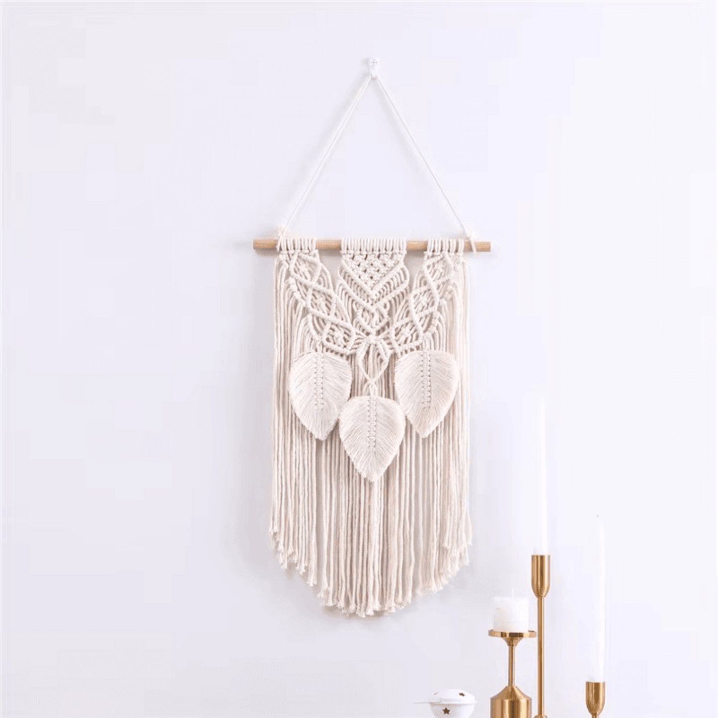 Macrame Woven Wall Hanging Bohemian Tassel Cotton Macrame Wall Tapestry - Twist & Tassel