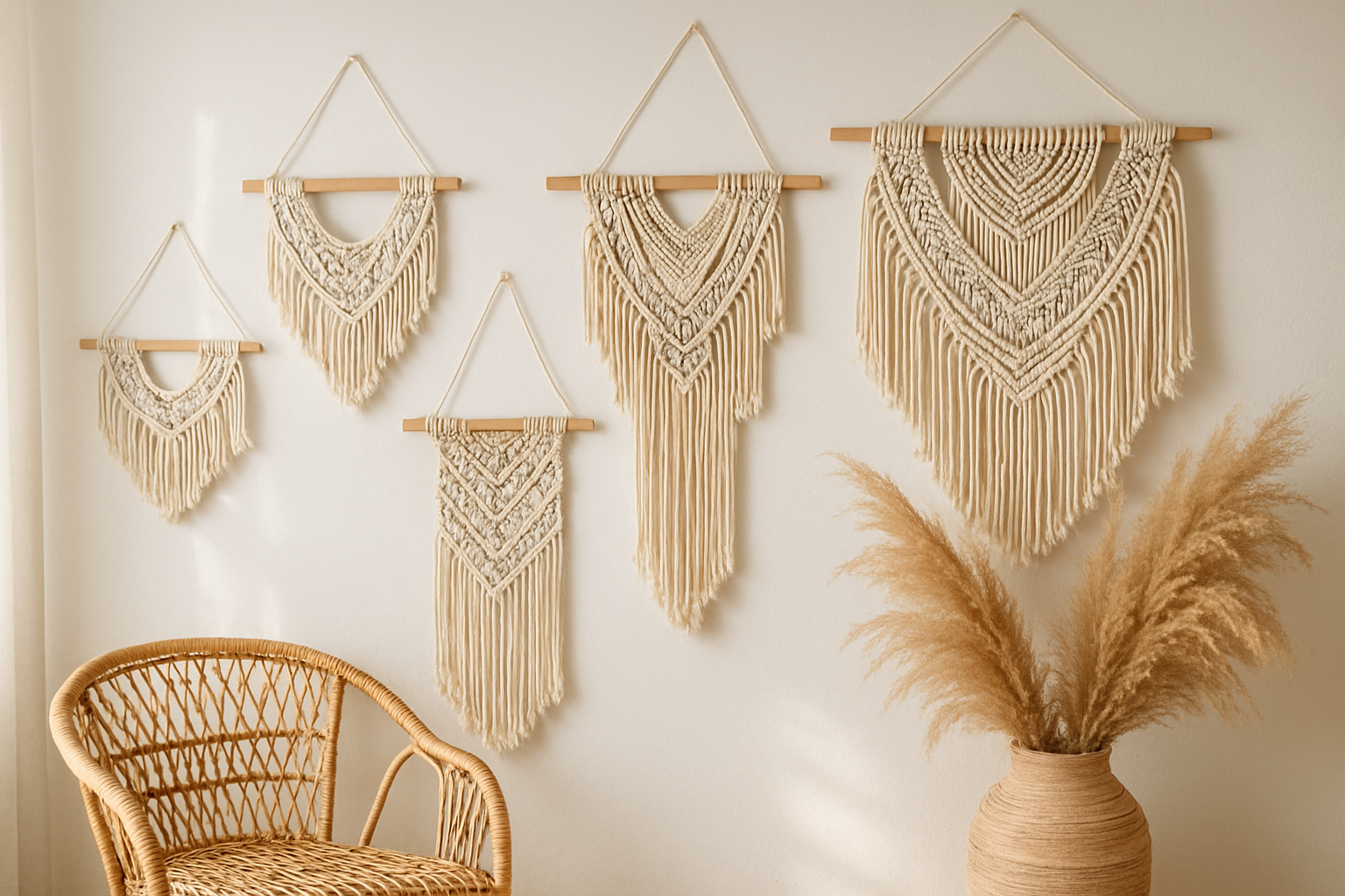 macrame wall hangings